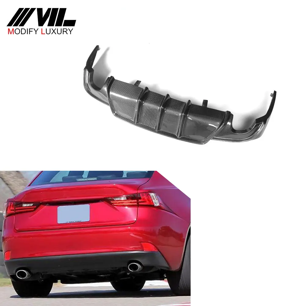 ML Style Carbon Fiber ISF Rear Bumper Lip for Lexus ISF 2013