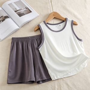 Vêtements d'intérieur pour enfants, ensembles pour garçons et filles, pyjamas pour bébés, vêtements climatisés, shorts à manches courtes - Product Image 5