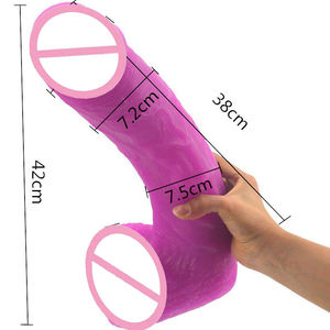 <span class=keywords><strong>Dildo</strong></span> Realista Gigante para Masturbação Feminina, <span class=keywords><strong>Dildo</strong></span> Grosso e Grande, Brinquedos Sexuais para Mulheres, Juguetes Sexuales - Product Image 6