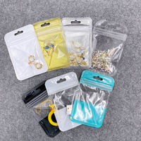 Mini pochette pleine couleurs en plastique Poly sac petits sacs à fermeture éclair sacs d'emballage transparents