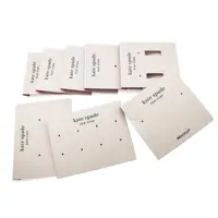 Gold Stamping Paper Jewelry Display Cards, Floral Print Necklace and  Earring Display Cards, Rectangle, Floral White, 12.8x6.9x0.05cm, Hole: 7mm  and 2mm
