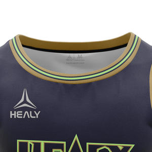 Survêtement de sport en polyester de haute qualité pour hommes, tenue de basket-ball à séchage rapide, nom personnalisé, logo, ensemble léger, confortable et grande taille - Product Image 3