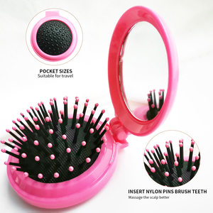 Lược Chải Tóc Du Lịch Mini Cầm Tay Lược Chải Tóc Gấp Gọn Giá Rẻ Bán Buôn Lược Chải Tóc Mini Gấp Gọn Bộ Lược Gương Cầm Tay - Product Image 3