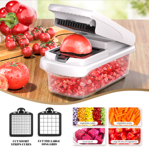 Chuyên Nghiệp Nhỏ Gọn Kim Loại Trái Cây Và Rau Công Cụ 15 1 Đa Chức Năng Của Nhãn Hiệu Veggie Slicer Loại Mới Nhất Với Thùng Nhựa - Product Image 3