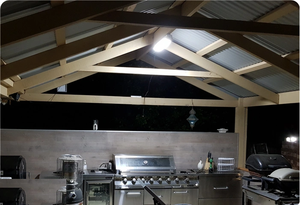 Ricaricabile Lamparas Apparecchi di 30W Solar Energy Power <span class=keywords><strong>LED</strong></span> Tri-prova di Luci Del Tubo Con Sensore di Movimento - Product Image 6