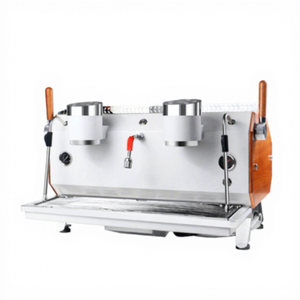 Máquina de café comercial semiautomática de doble cabezal con control de temperatura PID y sistema de preparación eléctrico - Product Image 1
