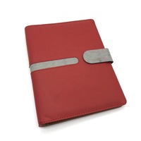 Sac de bureau en cuir avec porte-stylo, organisateur écologique pour journal et agenda