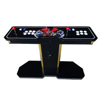 Boîte au trésor 3D au clair de lune WiFi Console de jeu d'arcade à pièces Double manette Mini console de télévision à domicile pour enfants en plastique