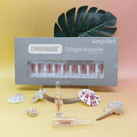 Ampoule Visage Bio Éclaircissante OEM avec Aloe Vera & Glutathion Acide Hyaluronique pour Sérum Hydratant Anti-acné Revitalisant