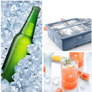 Bán buôn cấp thực phẩm Silicone <span class=keywords><strong>Ice</strong></span> <span class=keywords><strong>Cream</strong></span> Cubes khuôn Maker với rò rỉ bằng chứng có thể tháo rời nắp vuông - Product Image 6