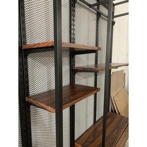 ชั้นวางเสื้อผ้าโลหะสำหรับร้านค้าปลีกสีดำ ปี 2023 และเฟอร์นิเจอร์ร้านค้า บูติกเสื้อผ้า - Product Image 4