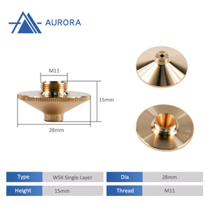 Dia28 height15 đơn <span class=keywords><strong>Laser</strong></span> vòi phun cho wsx precitec đầu cắt <span class=keywords><strong>laser</strong></span> - Product Image 2