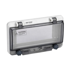 Boîtier de commande étanche IP67 en ABS PC avec fenêtre de protection transparente pour interrupteurs <span class=keywords><strong>électrique</strong></span>s, 2 à 12 voies - Product Image 3