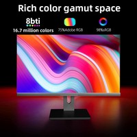 Écran de bureau électronique de compétition de 24/27 pouces, 165 Hz, temps de réponse de 5 ms, panneau IPS, écran LCD rétroéclairé LED 4K, 250 cd/m²