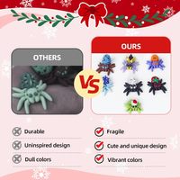 Œuf de dragon imprimé en 3D, 10 jouets animaux araignées uniques, ensemble de jouets anti-stress surprise, cadeaux de fête, cadeau amusant, maternité