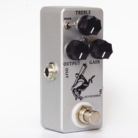 Pédale d'effet Overdrive pour guitare, boîtier entièrement métallique, True Bypass, Silver Horse basé sur la conception KLON CENTAUR