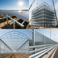 Tube carré galvanisé à chaud ASTM A500 ASTM A53 Q235B pour poteaux d'éclairage public et abris de stationnement