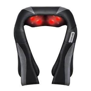 Shiatsu masajeador de cuello amasado con cinturón de masaje de hombro trasero DISEÑO DE chal cómodo - Product Image 1