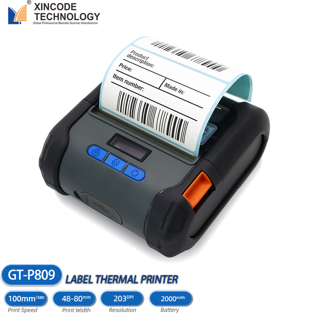 Xincode 80mm USB Direct Receipt Thermal Printer Wireless Shipping Label Thermal Printer Portable Printer GT-P809
