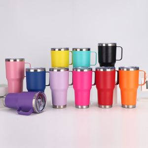 Factory Price Luxury Double Wall Stainless Steel Insulated Office Cup 30oz with Metal Handle Suitable for <b>Coffee</b> Water Home Use - Product Image 6