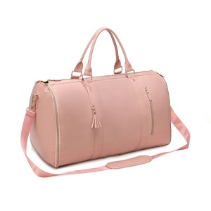 Sac de <span class=keywords><strong>voyage</strong></span> pliable en cuir PU grande capacité, sac de week-end multifonctionnel pour hommes et femmes d'affaires - Product Image 1