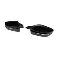 Coques de rétroviseurs style M4 noir brillant, 4 pièces, compatibles avec BMW M3 G80 M4 G82 G83 LHD, remplacement en ABS