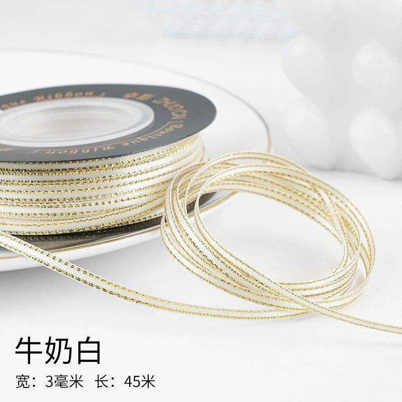 Blanc lait 3 mm de largeur et 50 yards