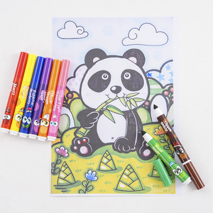 Xin Bowen 8 pièces Stylo marqueur <span class=keywords><strong>Crayon</strong></span> aquarelle Lavable Non toxique Parfumé <span class=keywords><strong>Pinceau</strong></span> artistique <span class=keywords><strong>pour</strong></span> enfants - Product Image 5