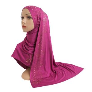 Hijab à convection mercerisé en coton Écharpe de luxe en polyester pour femme pour l'été Vente en gros - Product Image 1