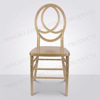 Chaise de banquet empilable en résine, style antique, imperméable et durable, pour hôtel, mariage, intérieur et extérieur, emballage KD
