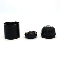 Vintage baquelita E27 tapa de iluminación tornillo Base Socket 4A negro portalámparas y Base estilo Retro