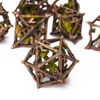 Udixi Polyhedral D & d Logo personnalisé Rpg Donjons et dragons Jeu de dés en métal creux