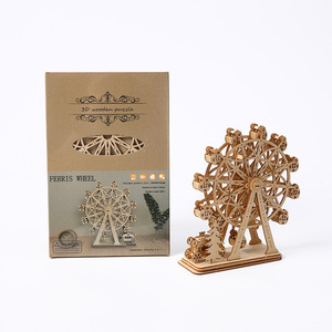 Dropshipping Products 2026 High-End 3D Solid Puzzle Giant Ferris Wheel Wooden <b>Model</b> Handmade 3D Toy - Product Image 5