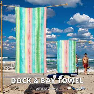Toalla de Playa Summer Dock Bay de Secado Rápido, Antiarena, Compacta y Ligera, Incluye Bolsa, Color Melón, Tamaño Grande (160x90cm) - Product Image 2