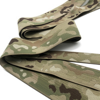 Accessoires de bande élastique camouflage pour sac, ceinture de bagage, tissu MC Multicam jacquard camouflage, sangle élastique de 25 mm, 38 mm, 50 mm