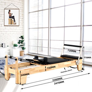 <span class=keywords><strong>YOGA</strong></span> Studio chêne bois Pilates lit réformateur Machine balançoire lit baril <span class=keywords><strong>chaise</strong></span> colonne vertébrale correcteur vente Premium Pilates réformateur Machine - Product Image 4