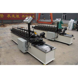 공장 직판 컬러 스틸 모터 베어링 5.5KW 간편 조작 0.3-1.0mm 스터드 트랙 롤 성형기 키일 롤 성형기 - Product Image 5