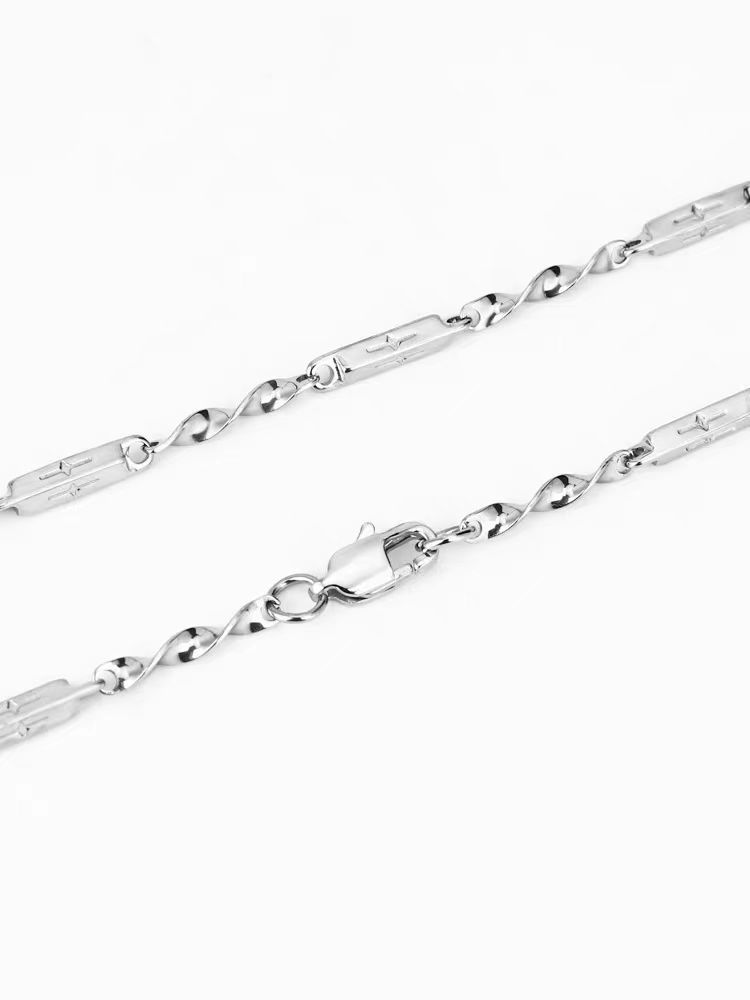 Flat buckle necklace 45cm