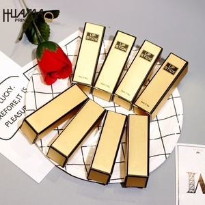 Wholesale Box Lipstick Packaging Gold Card Customized Cosmetics Lipstick Boxes Lipgloss Paper Box