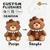 Peluche d'ours mignonne personnalisée OEM, jouet en peluche doux, mascotte d'entreprise sur mesure, personnalisation de haute qualité, certifiée CE CPC, vente chaude
