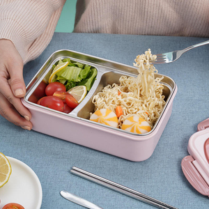 Wholesale 304 Stainless Steel Single Compartment Insulated <b>Lunch</b> <b>Box</b> Microwave Oven Compatible Student <b>Work</b> Lunchbox for Girls - Product Image 2