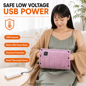 Pochette chauffante personnalisée en graphène avec housse en velours doux pour la relaxation à la maison et au bureau, service OEM ODM et étiquette privée - Product Image 3