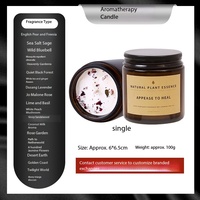 Bougies parfumées de luxe faites à la main en gros, petit pot marron, cire de soja, aromathérapie, pour chambre à coucher, aide au sommeil, Fête des Pères, Nouvel An