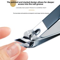 Ensemble de coupe-ongles et de coupe-ongles professionnels - Kit de manucure 4 pièces avec option d'impression de logo, kit de beauté pour ongles en acier au carbone