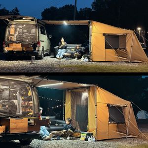 Jason Camping Car Côté <span class=keywords><strong>Abri</strong></span> Tente 2 Ultra Skylight Côté Auvent Tissu Chambre Cheminée Trou Skylight <span class=keywords><strong>Tunnel</strong></span> - Product Image 4