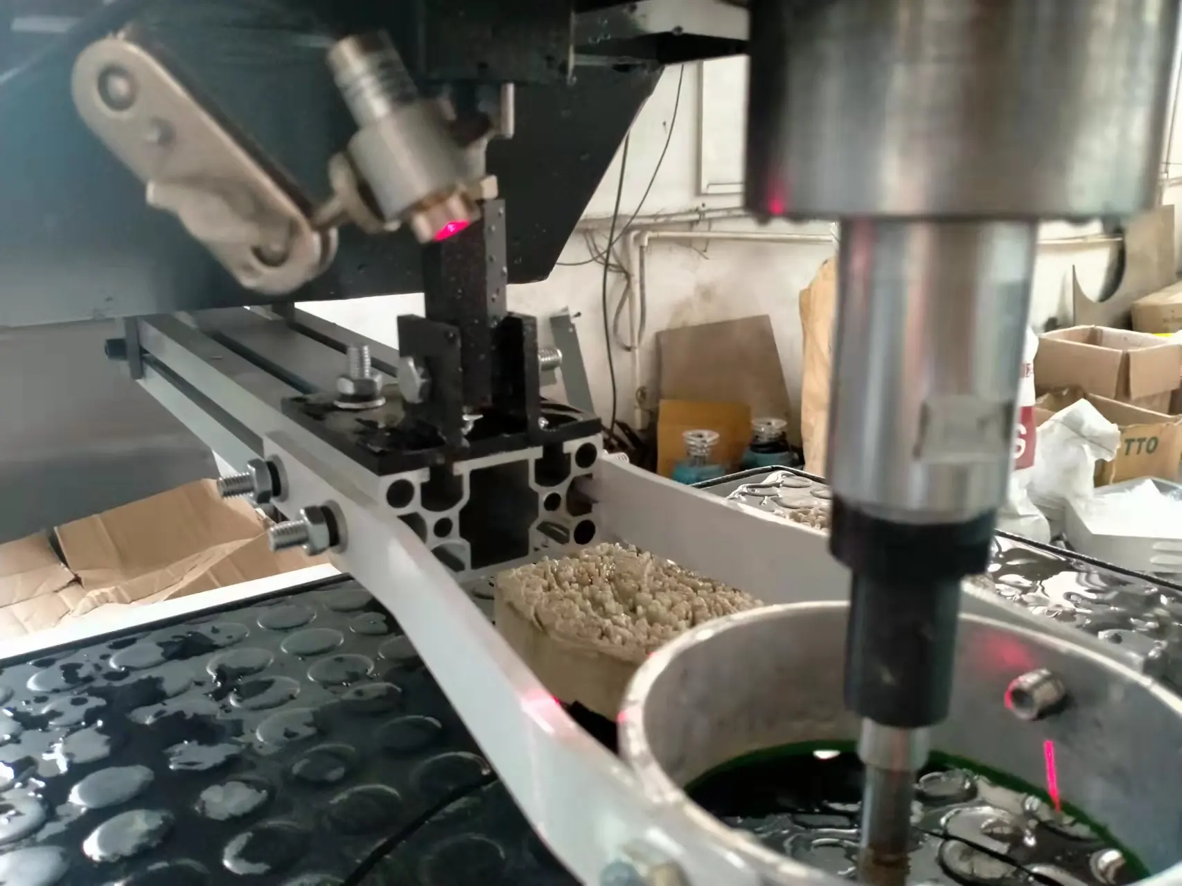 Perforatrice per vetro/macchina automatica per la produzione di fori per vetro con manico a macchina