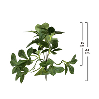 Plante artificielle en pot, mini bonsaï, Polyscias Ficus, fausse verdure, 23 cm, décoration de table, maison, bureau