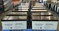 Batterie solaire au gel 12V 100ah 150ah 200ah 250ah, batterie au plomb à décharge profonde pour le stockage d'énergie