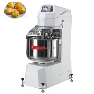 two motors with Double speed Micro-panel 100KG Small Spiral Dough Mixer