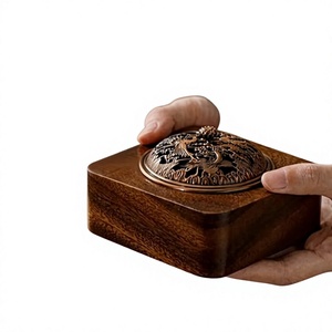 Classic Religious Bamboo Bakhoor Burner Handmade Incense Burner Home Hotel Mosque Decor Customized Color Packing Factory - Product Image 1